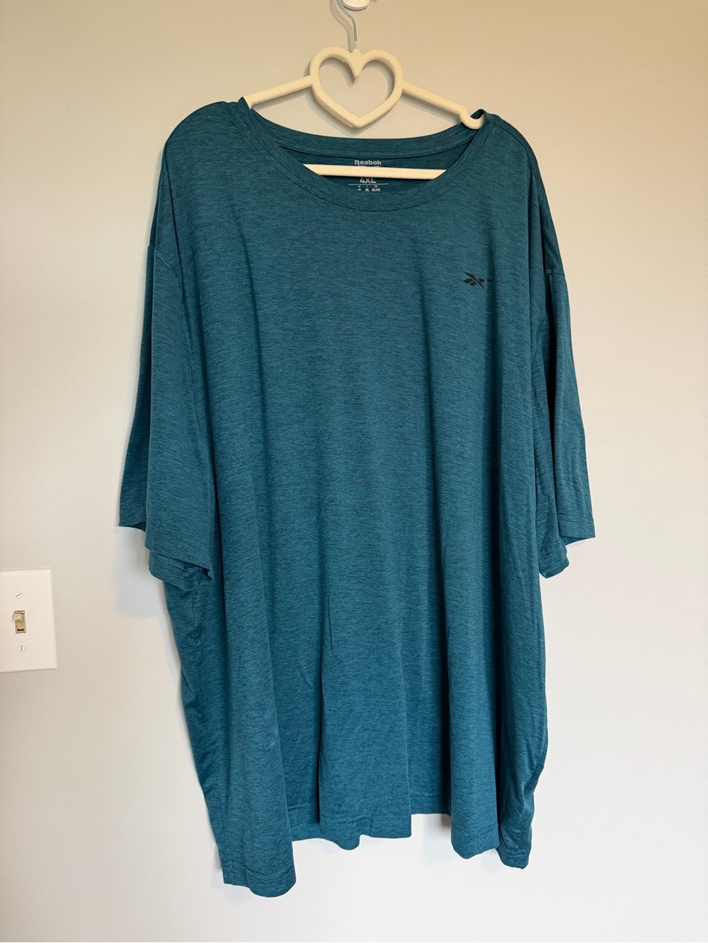 Reebok Men’s Teal Crew Neck Short Sleeve Tee